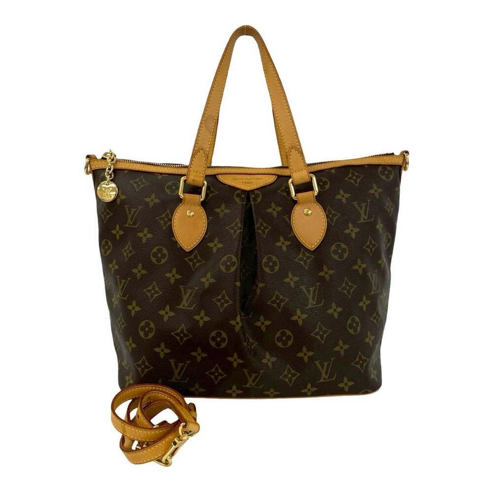 LOUIS VUITTON Brown Monogram Leather Shoulder Bag
